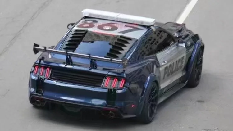 Heckscheiben-Lamellen für Ford Mustang, ABS-Material ab 2015, glänzende Lamellen, Heckscheiben-Lamellen