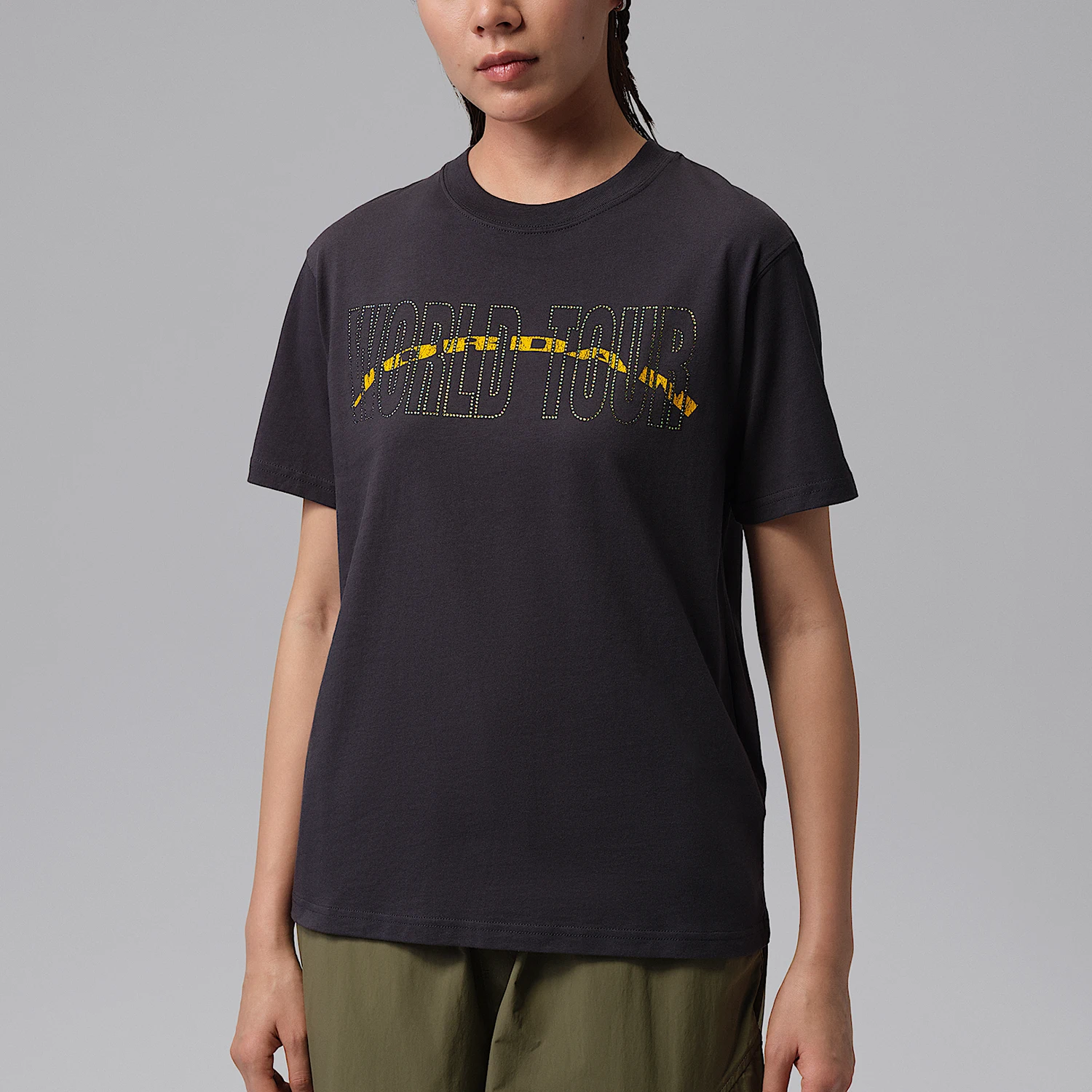 Nike genuine JORDAN women's fashionable printed retro lightweight short sleeved T-shirt IF0840-045