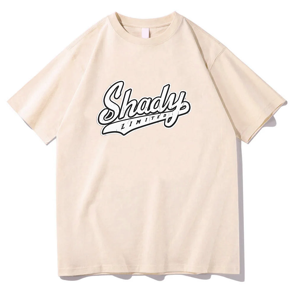 ايمينيم شادي تي شيرت مغني الراب الموسيقى هدية لمحبي تي شيرت الرجال النساء جولة الرقبة قصيرة الأكمام الشارع الشهير ملابس قطنية عالية الجودة