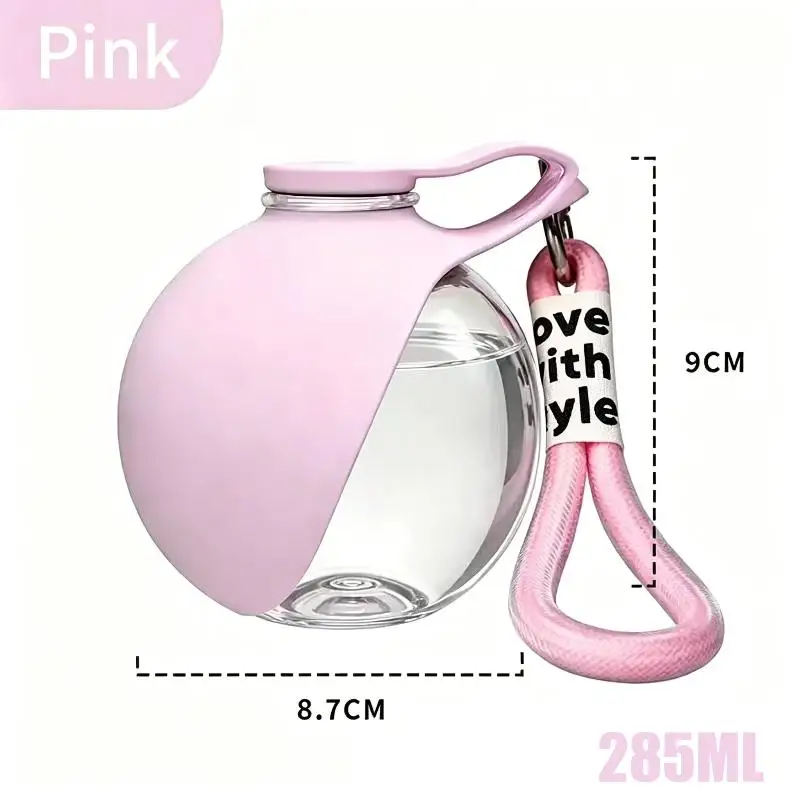 Portable Pet Water Bottle 285ML Capacity With Carry Lanyard Perfect For Dog Walking Outdoor Hiking Trips