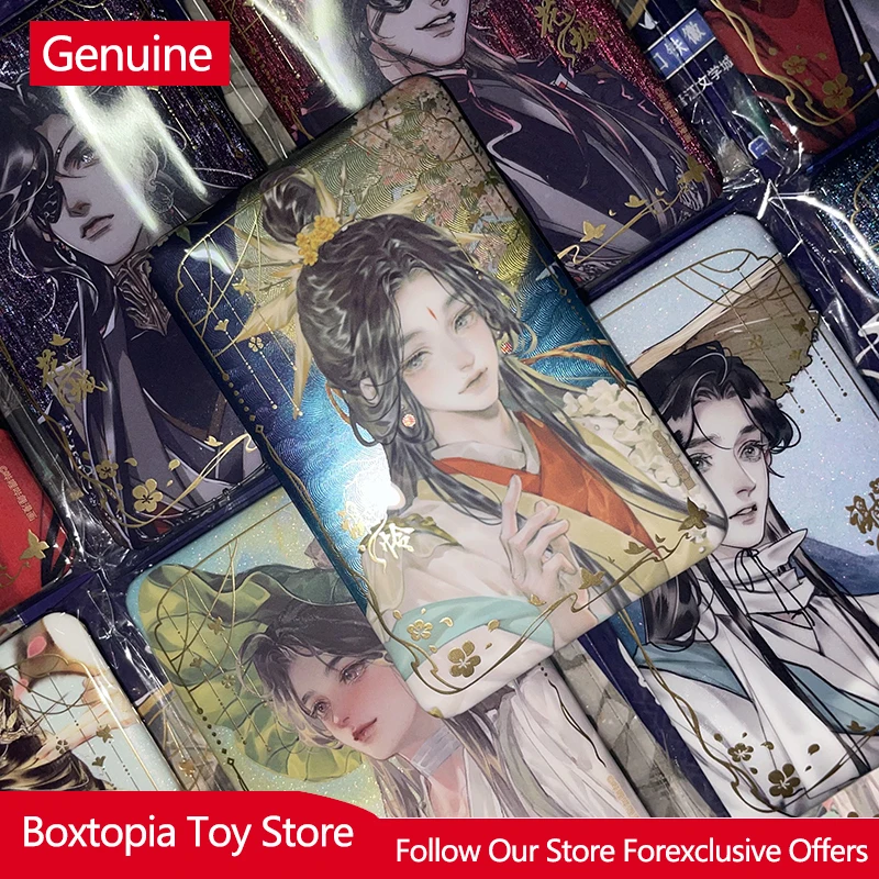 

Official Original Heaven Officials Blessing Blind Box ZhulianYingjun Series Square Tinplate Badges Trendy Collectible Anime Fans