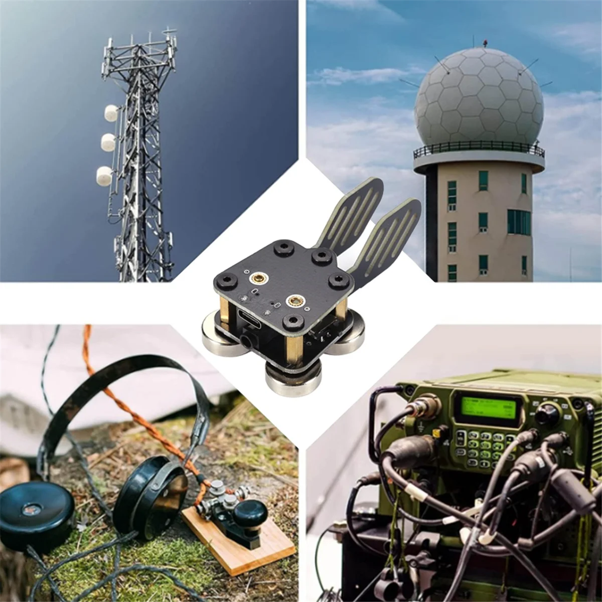 2025+CW Key Automatic Key Trainer Shortwave Radio CW Double Paddle Telegraph Key Pcb Automatic Key dengan Port USB Power Tool