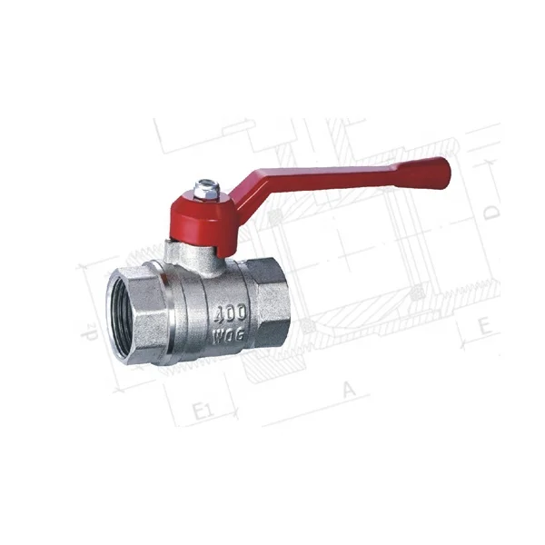 Factory Price High Quality Female Lever Handle Brass Ball Valve 1/2