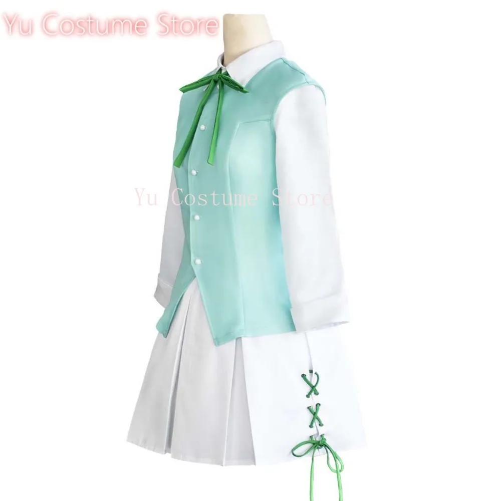 

Костюм для косплея Сакуры Картхолдер из магазина Yu Costume Store для Хэллоуина и Рождества: прозрачный зеленый жилет-платье для женщин