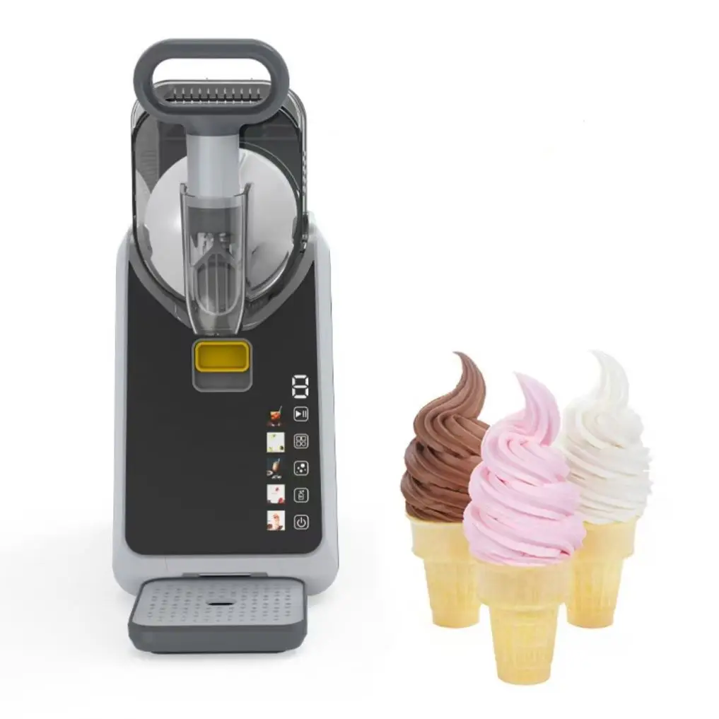 Portable new household electric slush machine with digital color screen