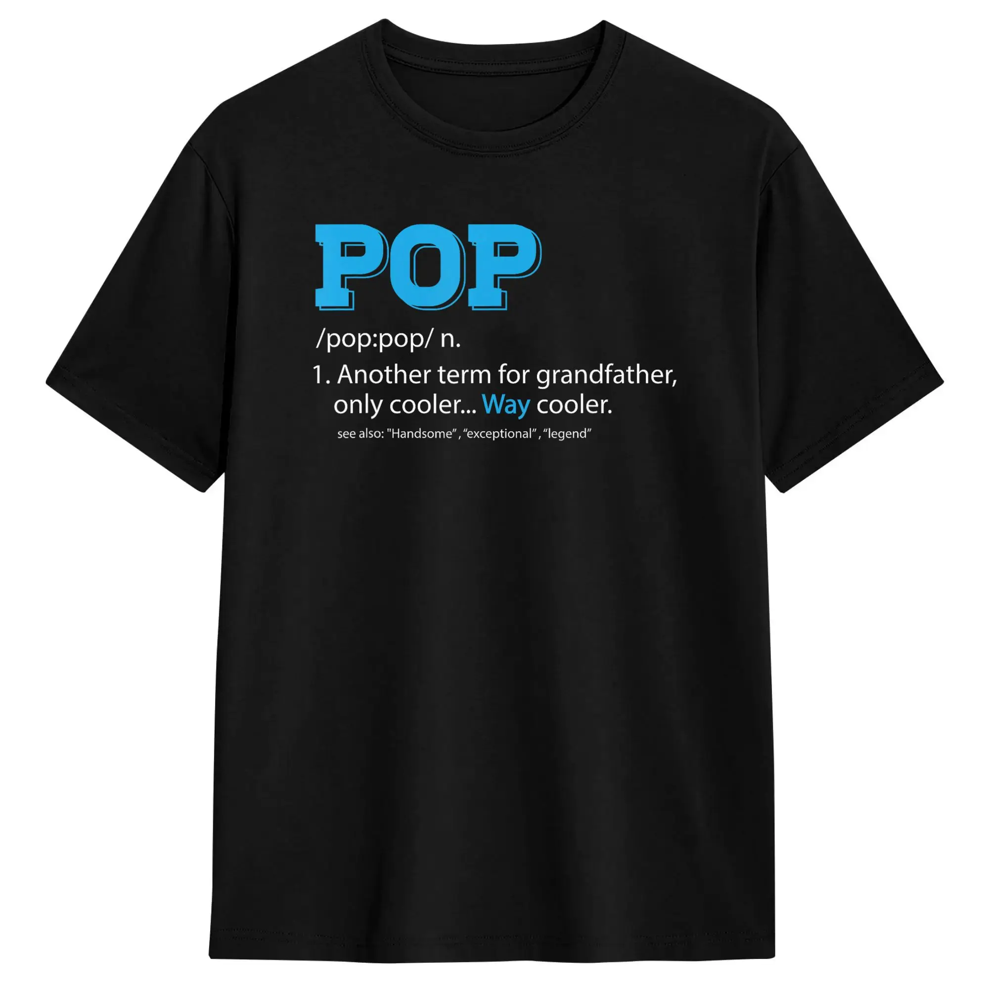 Funny Pop Grandpa Pop Definition for Grandfather T Shirt Summer Cotton T Shirts For Men Hip Hop Casual Tshirt Awesome Tees