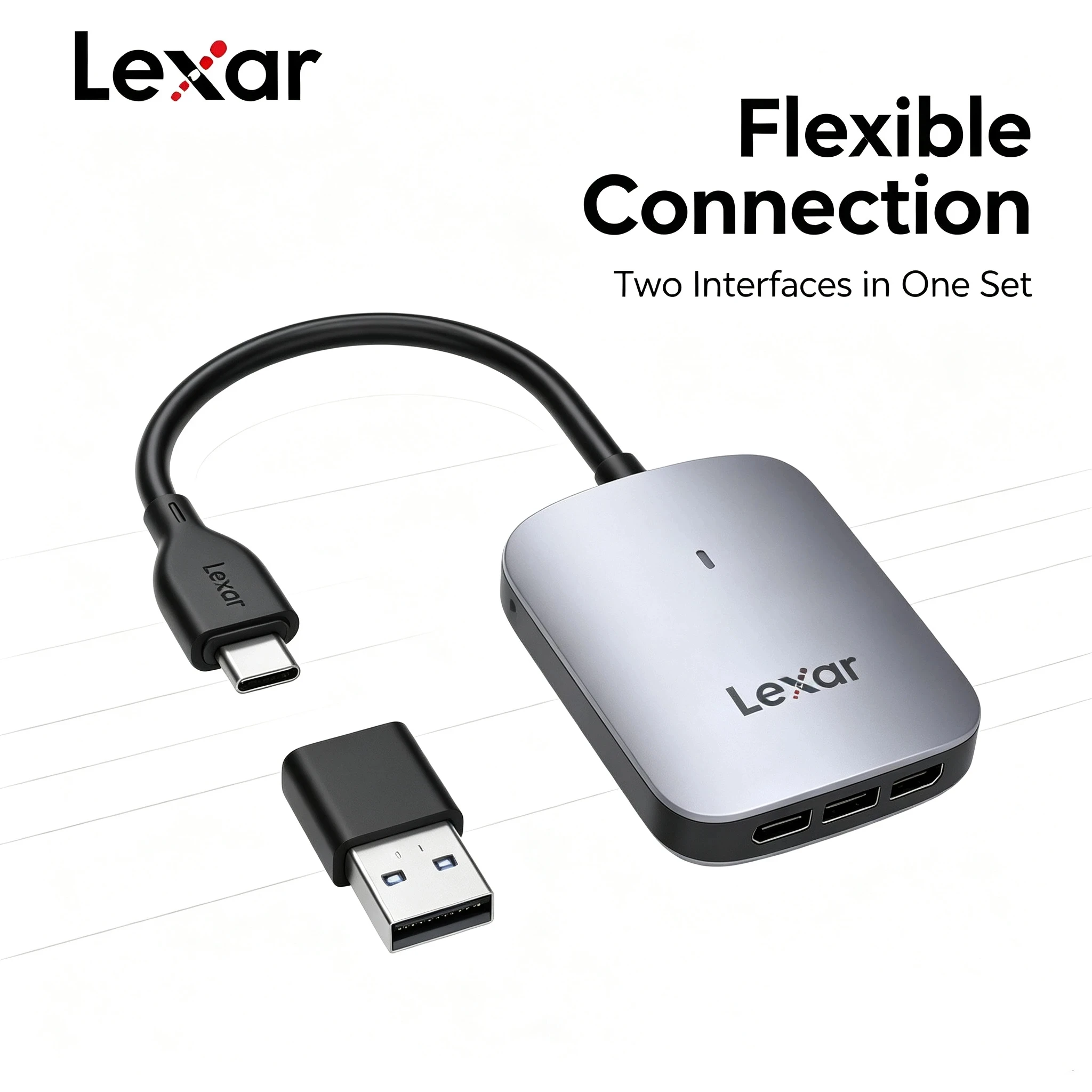 Lexar CFexpress Type A Card Reader for Video Editing 10Gbps High Bitrate 800MB/s Write Metal Housing 900MB/s Read Plug and Play