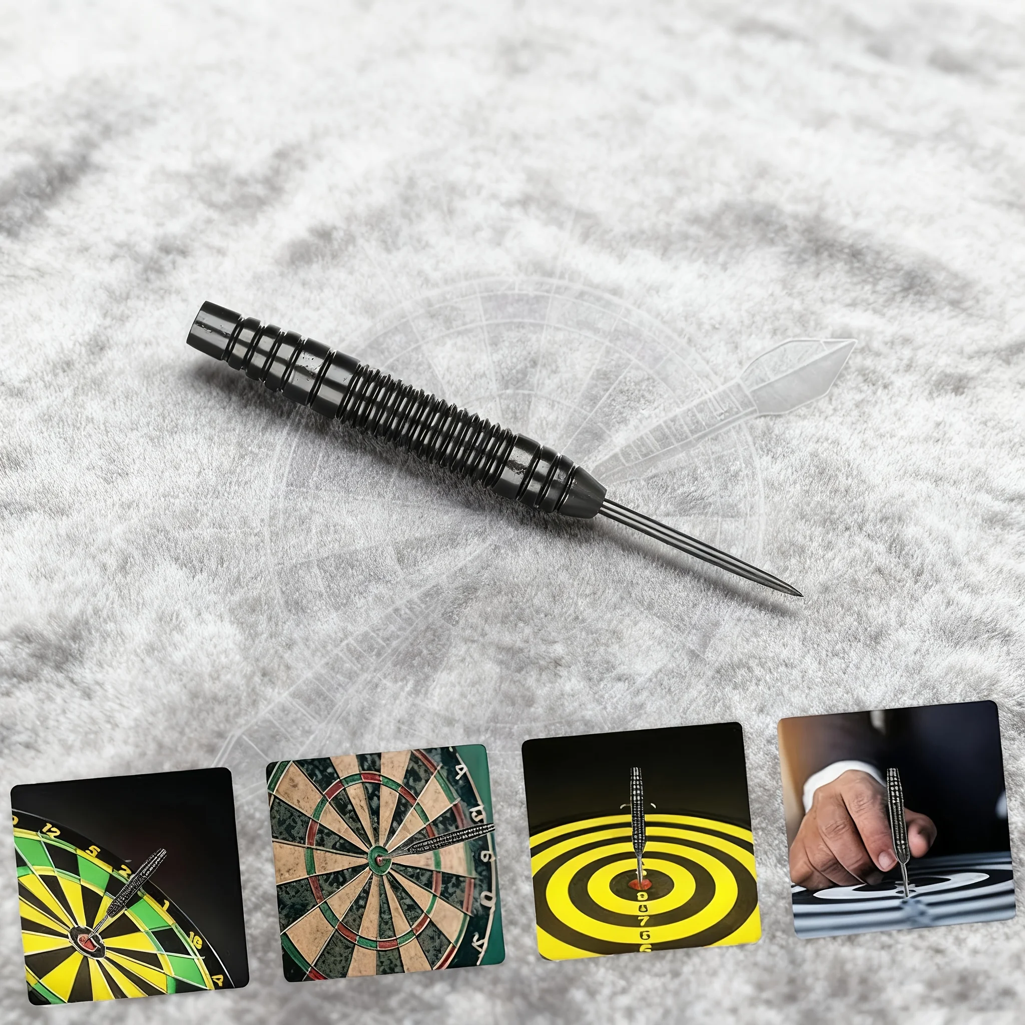20g Iron - Professional Hard Steel Needle Dart Body, High-Quality Precision Machined Surface, Deep Groove Anti-Slip Texture