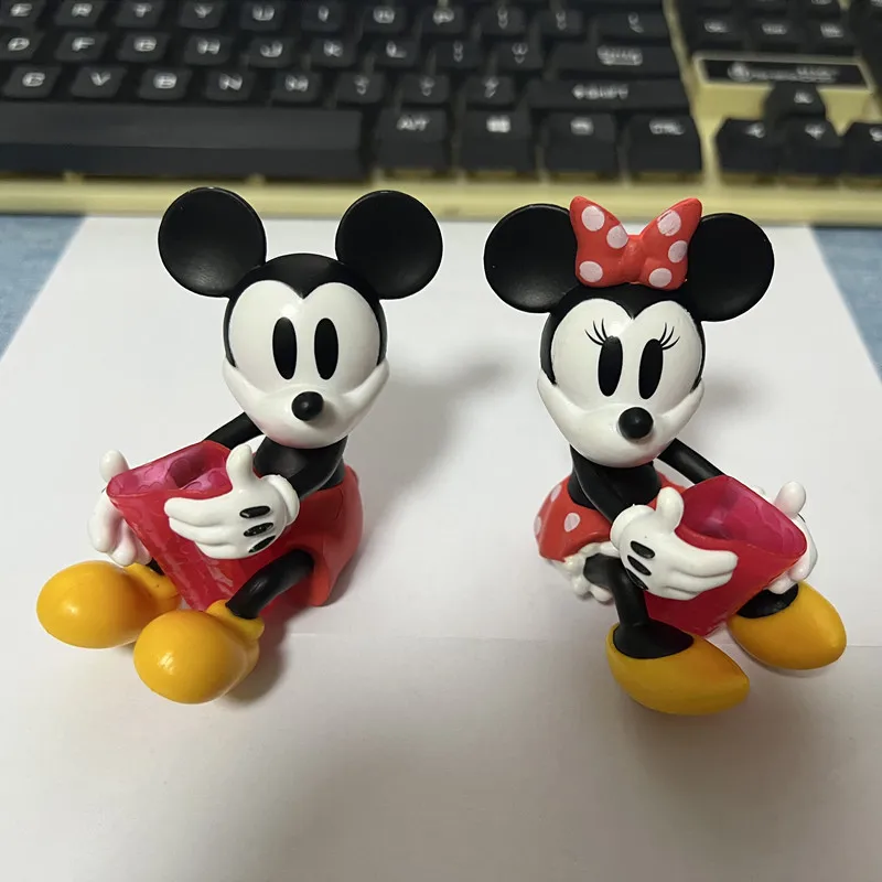 

2Pieces/lot 7cm Disney Mickey Minnie toothbrush holder holder pen holder