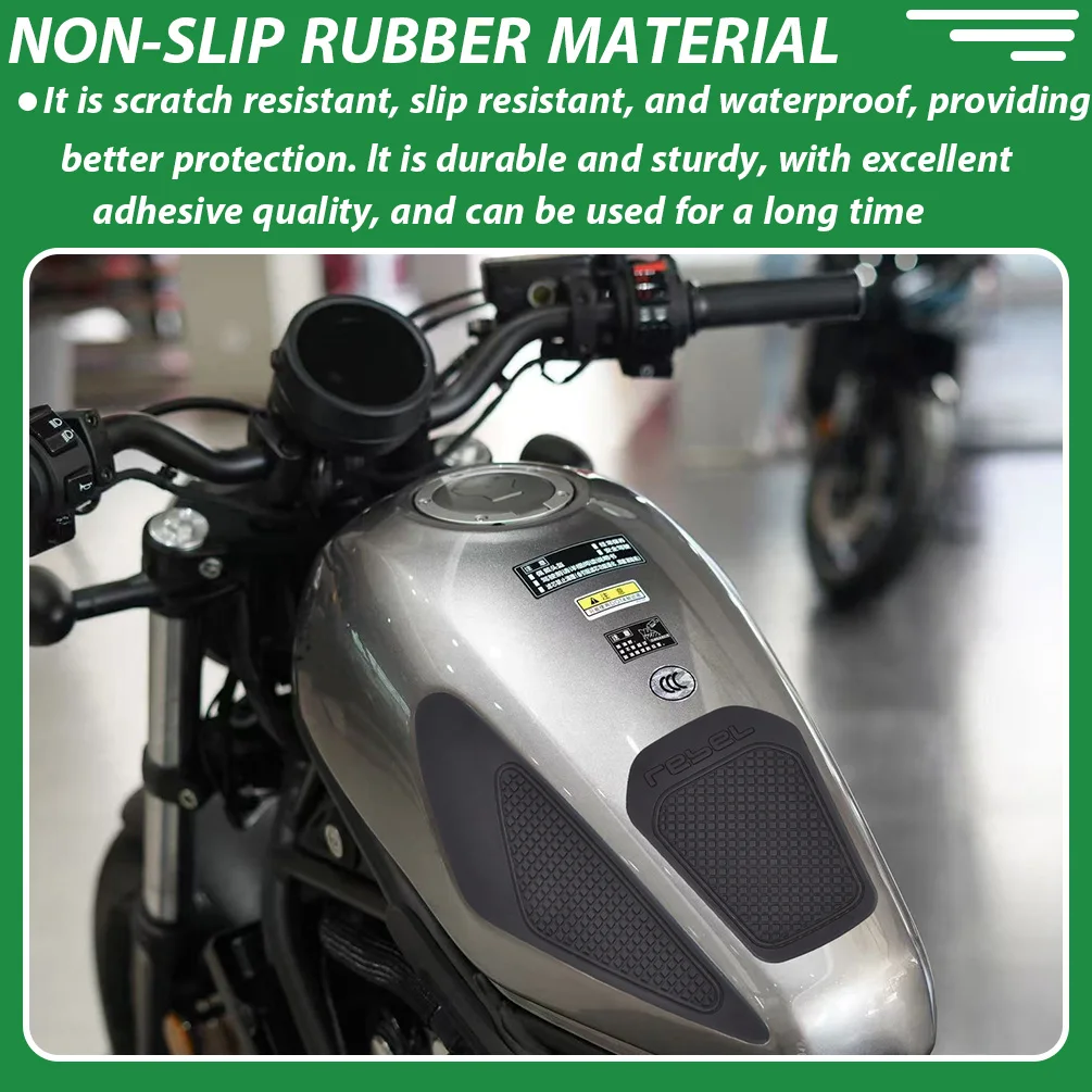 For Honda Rebel CM CMX 300 500 2017-2024 Motorcycle Tank Rubber Sticker Protector Sheath Knee Tank Pad Grip Decal Accessories