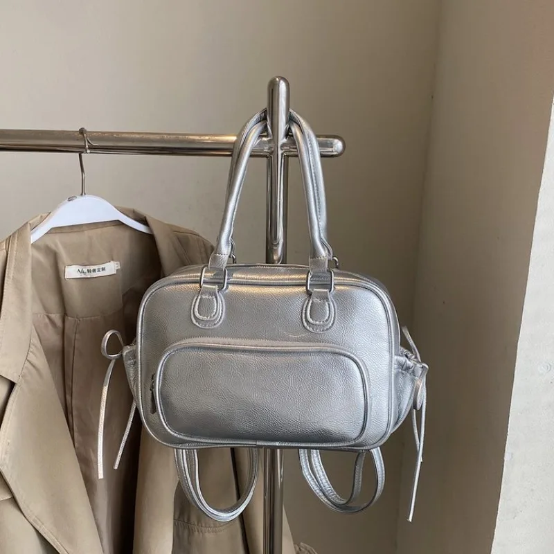 

Vintage Fashionable Diaper Bag, High-End Superstar Show Backpack, Ladies Leather Handbag With Letter Logo