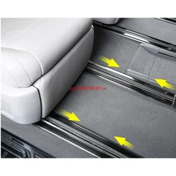 For Toyota Sienna 2011 -2022 Car Moulding Accessories Stainless Steel Rear Seat Track Path Slide Rail Frame Cover Trims