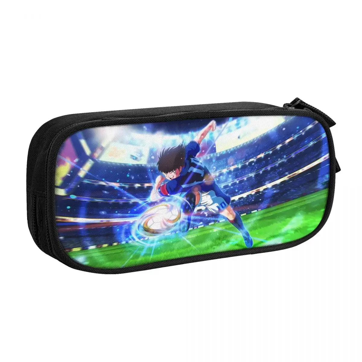 

Anime Captain Tsubasa Big Capacity Pencil Pen Case Office College School Large Storage Bag Pouch Holder Box Organizer