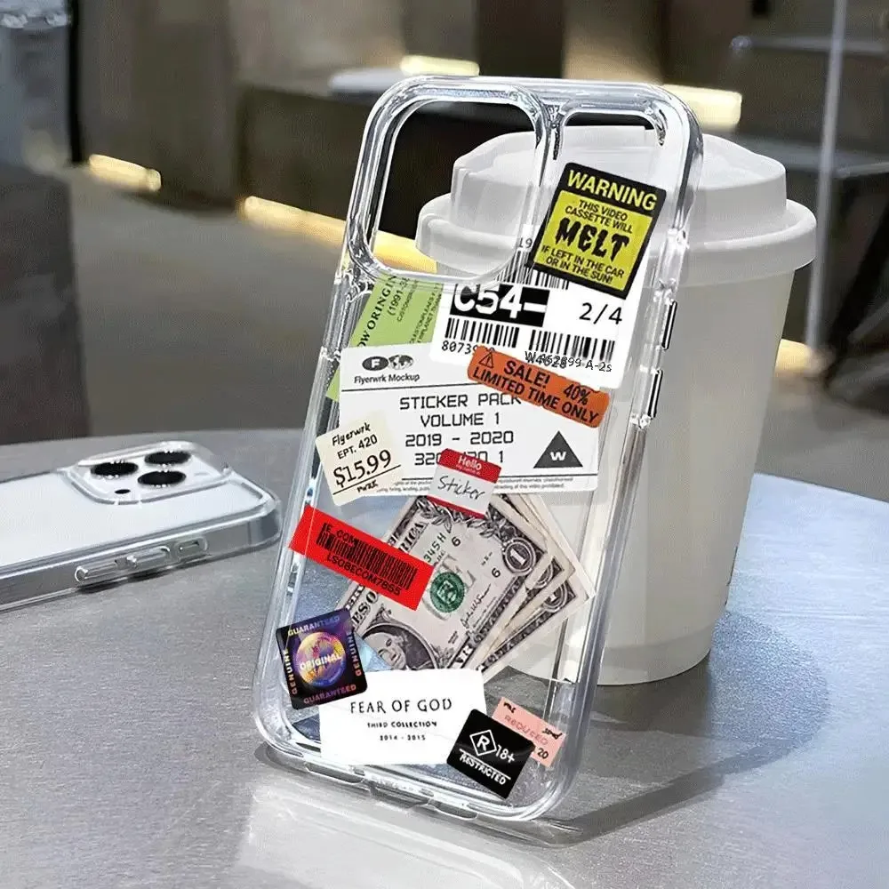 

Coin transparent phone case suitable for iPhone 16, iPhone16Pro， IPhone 16 Pro Max, iPhone 16 Plus, iPhone 15 14 13 12 11 series