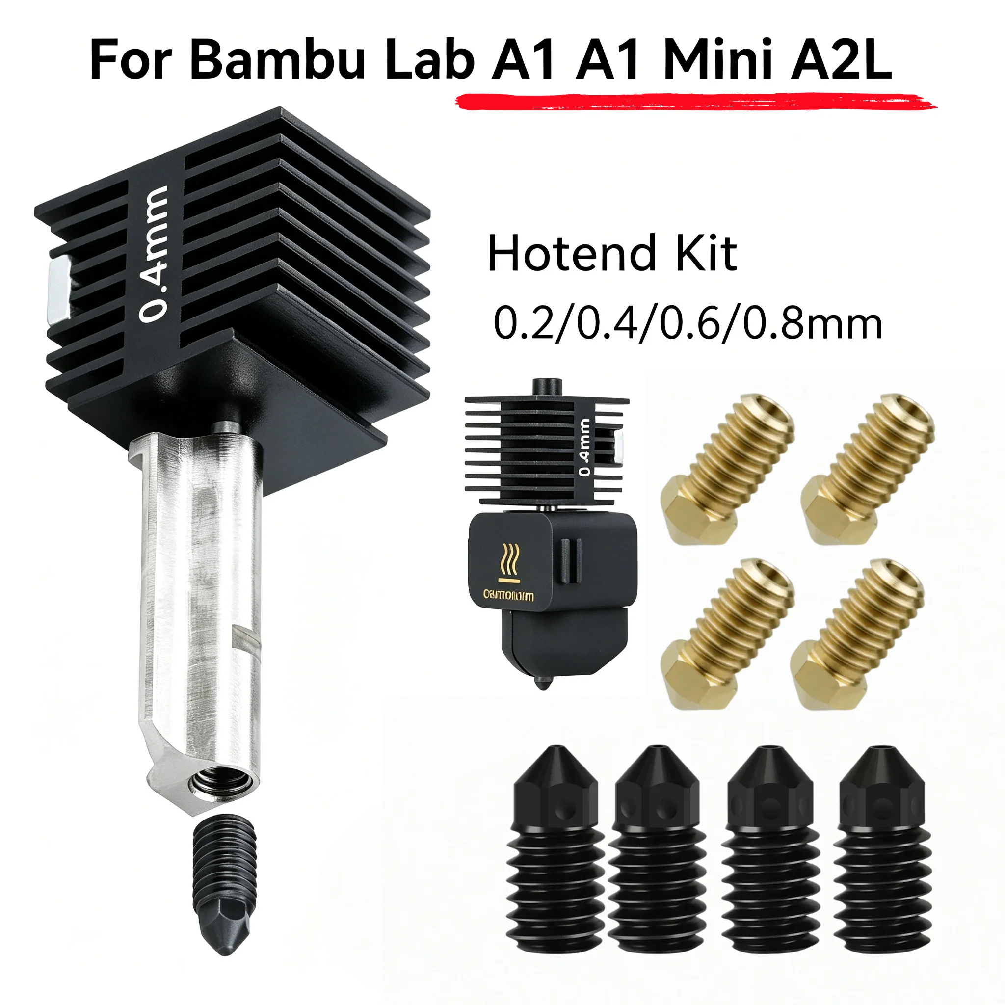 �y�Z�[�����zBambu Lab A1�AA1 Mini�AA2L�p�z�b�g�G���h�L�b�g�A�d���|��0.2/0.4/0.6/0.8�z�b�g�G���h�m�Y���ABambulab a1�Aa1 mini�Aa2l�p�A�b�v�O���[�h�p�[�c