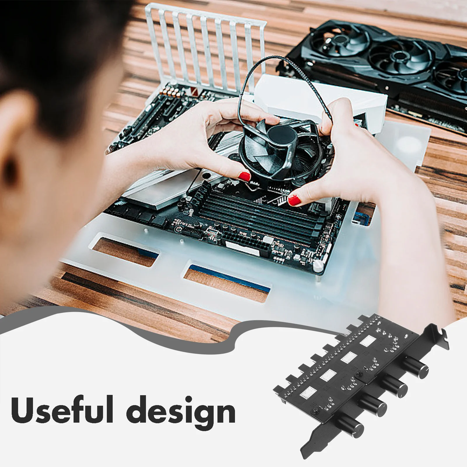 

Controller For Pc Cooling Fans 4-Pin Splitter Hub Adapter Computer Case Speed Regulator, Cooling Hub, Desktop Computer