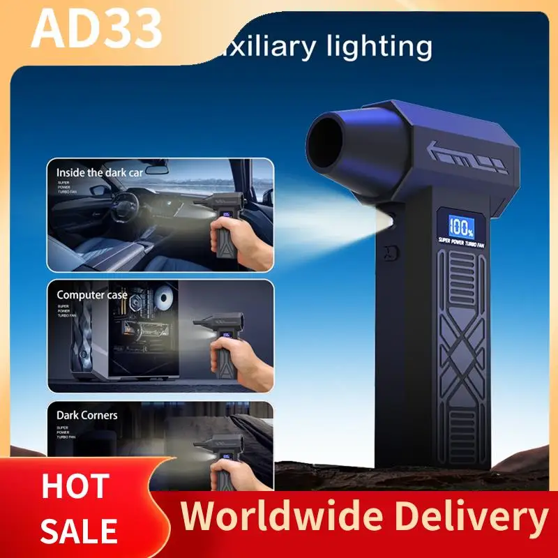 【A28I P80 Turbo Fan 120000RPM منفضة هواء كهربائية محمولة أداة منفاخ التنظيف شحن 4 تروس تعديل السرعة