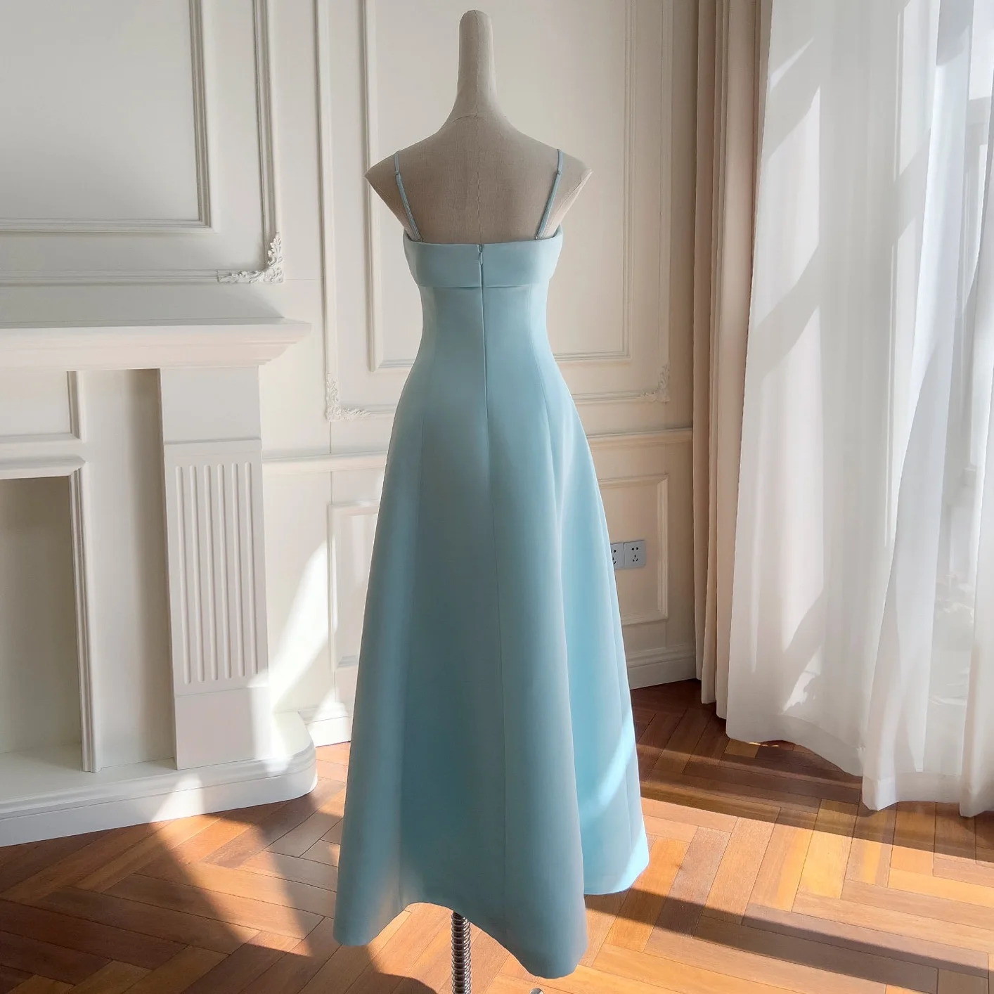 스위트-쿨 스타일 3D 플라워 스트랩리스 미니 드레스 프렌치 엘레강스 슬리밍 롱 가운 - 여성용 플로럴 프린트 맥시 드레스