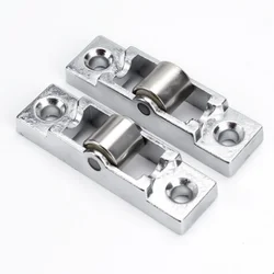 4pcs Zinc alloy Flat/Concave Wheel Slide Doors Window pulley U-type Ball Bearing Wheel Roller Plastic steel Hardware Accessories