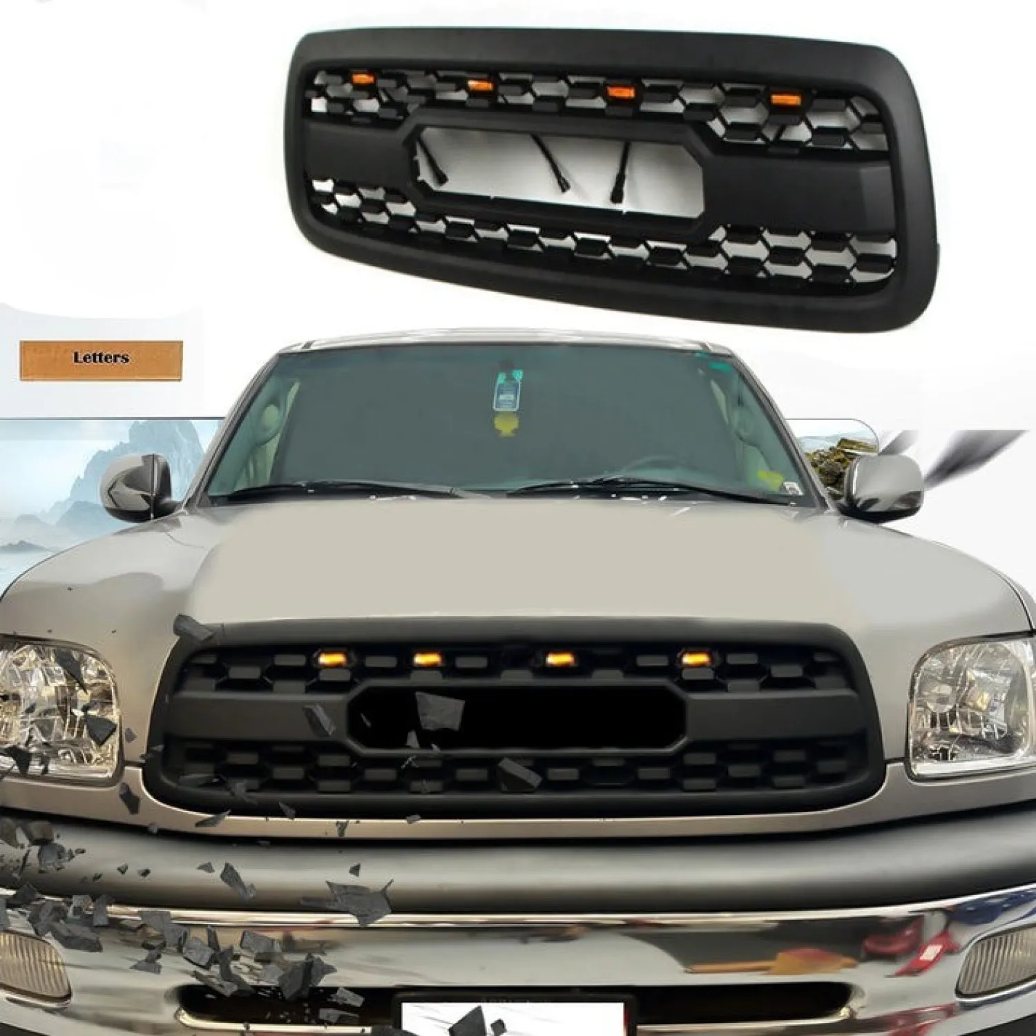 Toyota Tundra TRD Pro Grill Front Grille Matte Black 1st Gen 2000 2001 2002