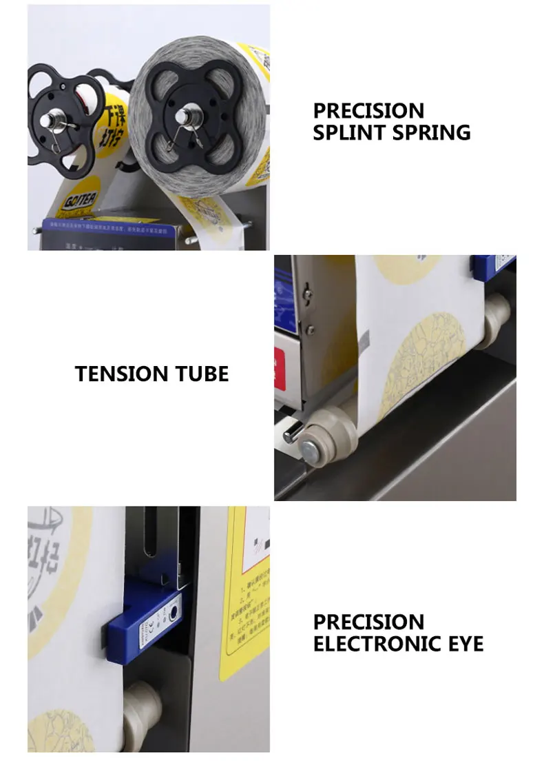 90/95 Sigillatrice automatica per bicchieri di carta Sigillatrice in plastica intelligente Sigillatrice per negozi di tè al latte