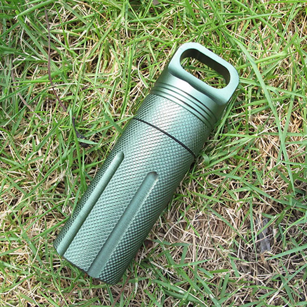 

Portable Aluminum Alloy Pill Case Mini Travel Containers Boxes for Outdoor Hiking Camping Medicine Holder Small Size Storage