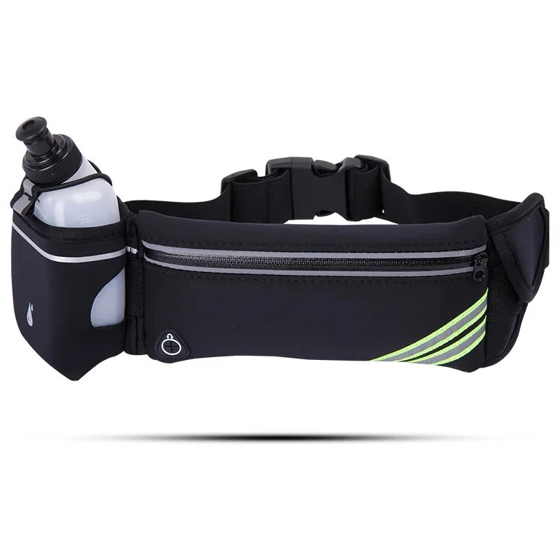 Running Belt Waist Bag Sports Fanny Pack Women Men Phone Pouch with Bottle Hydration Waterproof Run Accessories