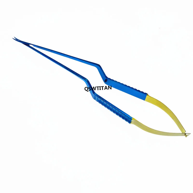 Micro Scissors Neurosurgery Instruments Titanium Flat Handle 11mm Blades Straight/Curved