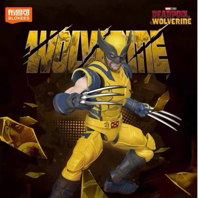 new-product-in-stock-brick-brawl-marvel-heroes-ultimate-wolverine-building-model-tabletop-decoration-figurine-birthday-gift-toy