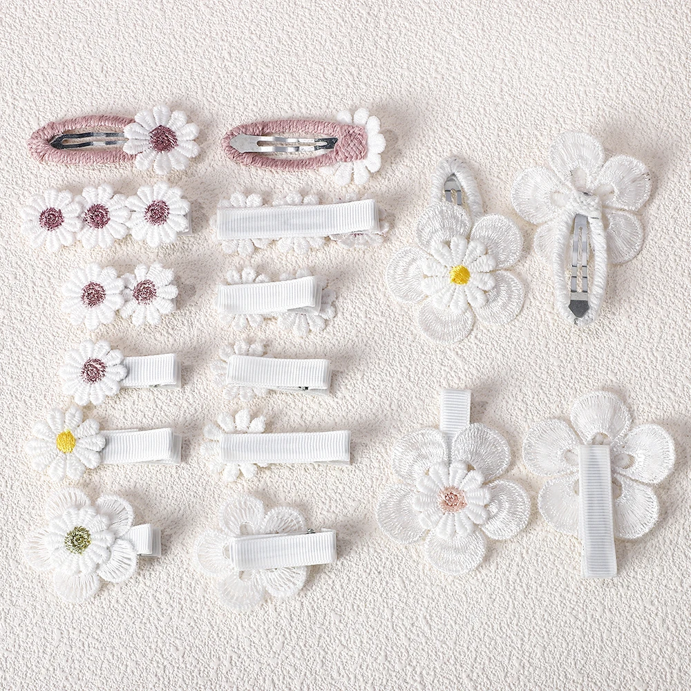 20 Stück zufällige Farbe zufälliger Stil INS Daisy Sweet Hairbangs Haarspange für Baby Mädchen Haarspange Haarnadel Ornamente Haarschmuck