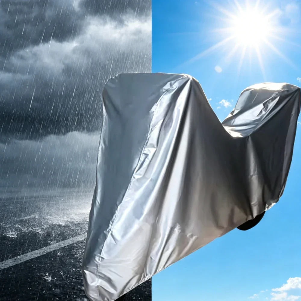 

Чехол для мотоцикла водонепроницаемый, защита от дождя, пыли и УФ-излучения, для улицы и дома, для мотокросса, скутера, мотоцикла, всесезонный