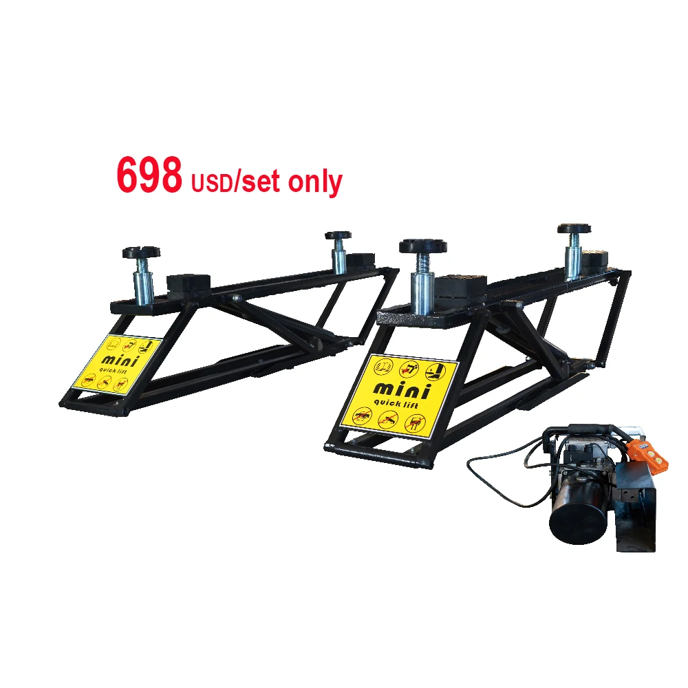 Yishun MINI2800 2.8t Mini Scissor Car Lift Portable CE Certified Auto Lift For Home Garage Workshop
