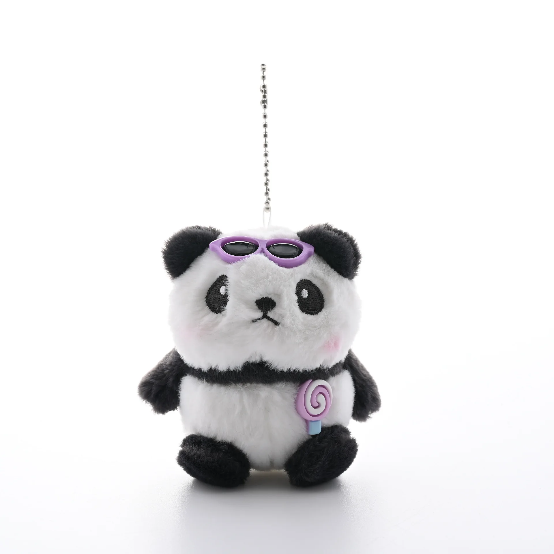 new Funny Cute ice cream giant panda plush toy pendant lollipop giant panda soft fashione backpack ornament couple gift