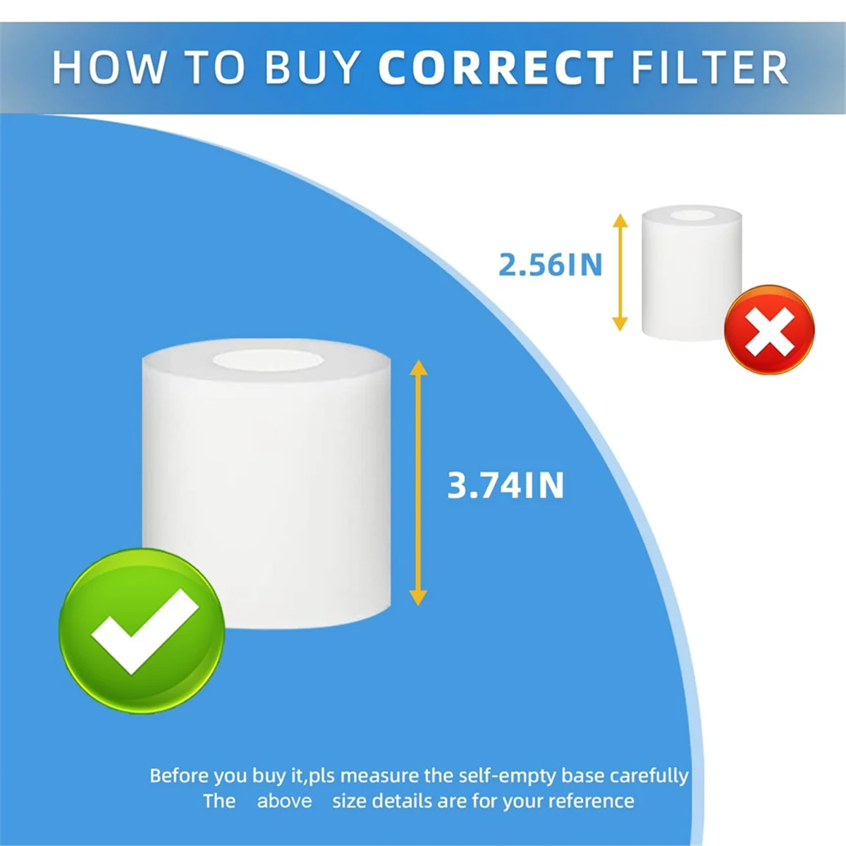 A62K Filter Replacement Part Accessories Compatible for IQ R101AE RV1001AE RV100AE AV912S AV1002AE