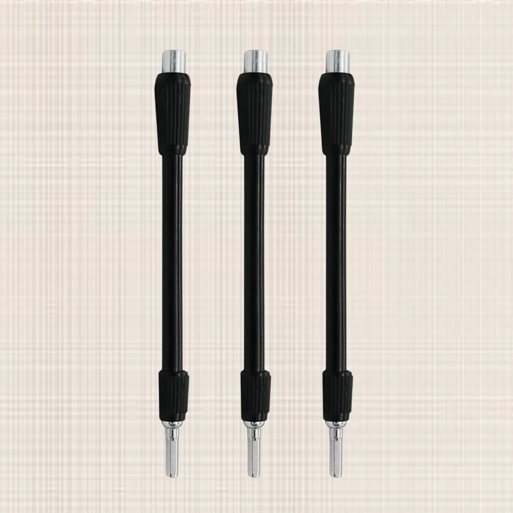 

3pcs 129Mm Flexible Extension Screwdriver Bit Adapter Connector For Electric Drill Rechargeable Wrench Durable Soft Compact Tool