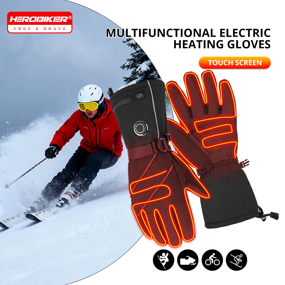 

Electric Heating Gloves Battery Powered Warm Touch Screen Gloves Winter Outdoor Keep Warm Sking Moto Equipment