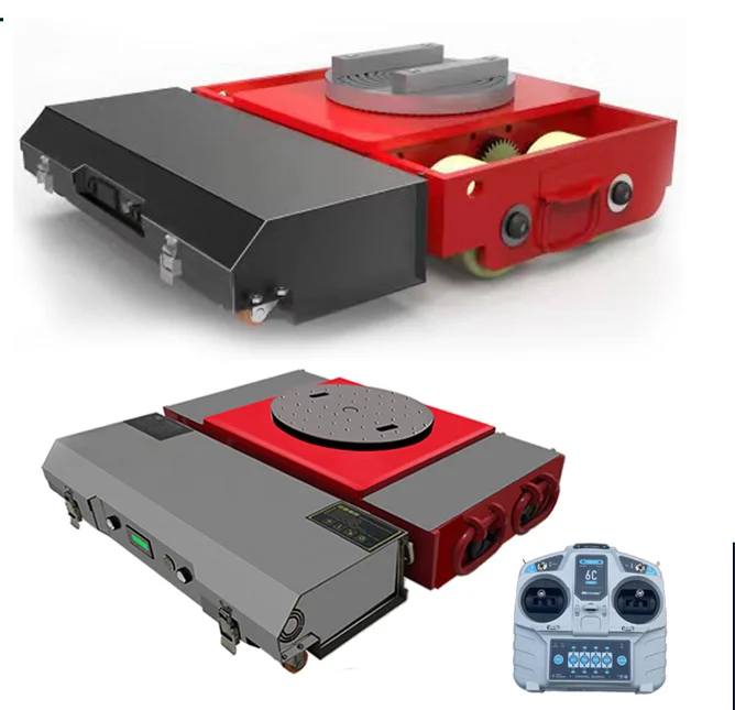 Electric Walking Board on Wheels 30T/50T Remote Control Heavy Equipment Skates Steel Frame Tools Transportation