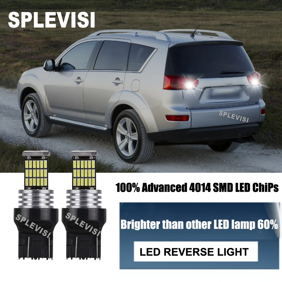 

2x 7440 7443 LED Reverse Lights 6000K white Generates less heat Upgrade FIT For Peugeot 4007 2007-2013 2008 2009 2010 2011 2012