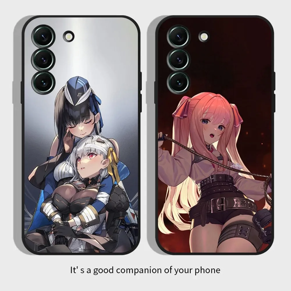 Game Goddess Of Victory NIKKE Phone Case for SamsungS24,S23,S22,S21,S20 Ultra Pro S10,S30Plus,20 Ultra Black Cover