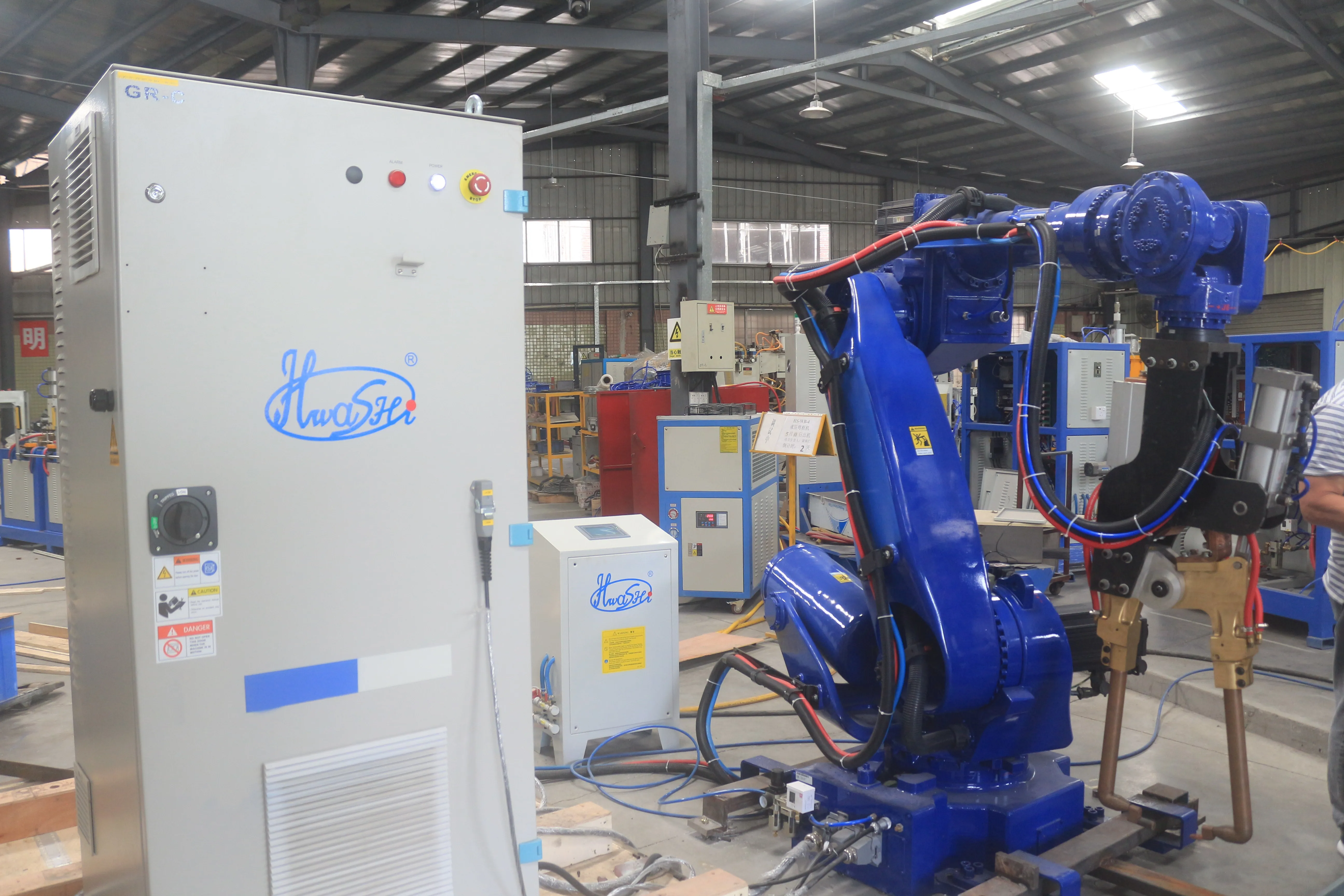 HWASHI 165KG Payload 2.5M Spot Welding Robot for Mild Steel Drawer/Bin/Cabinet/Box