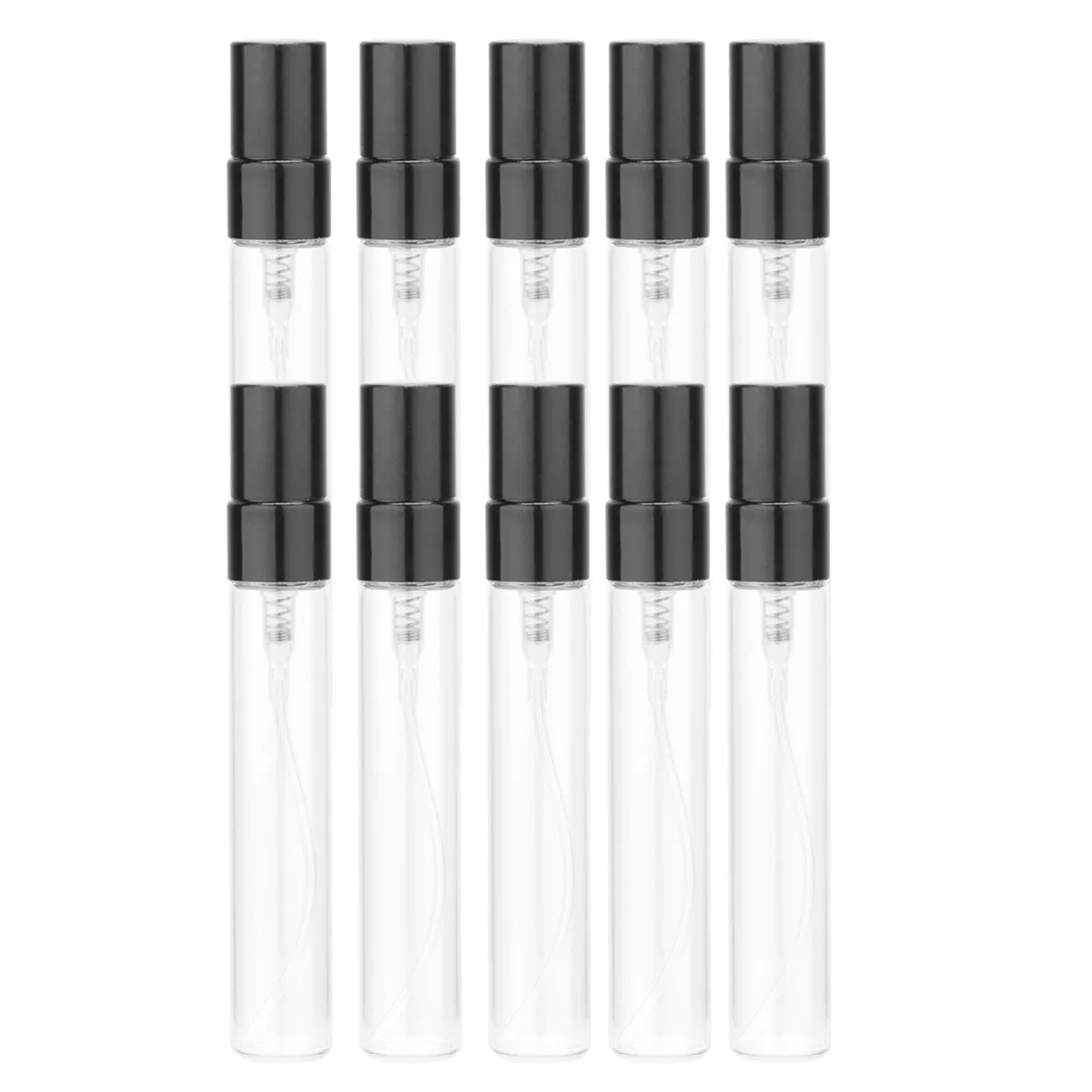 10Pcs 10Ml Mini Glass Spray Bottle Kit Compact Reusable Fine Mist Atomizer for Travel Outdoor Perfume Disinfectant view 5