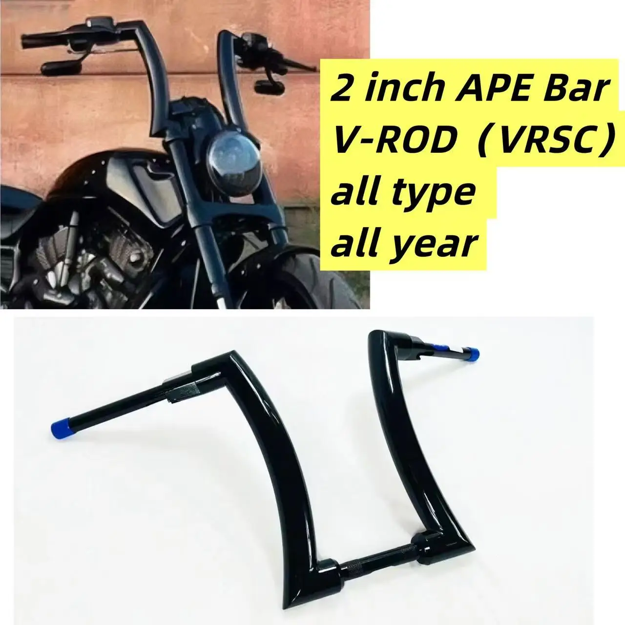 

Motorcycle 2'' APE Hanger Bar For Harley V-Rod VRSC VRod V Rod Night Rod Muscle VRS CB VRSC F V Handlebars Handlebar Accessories
