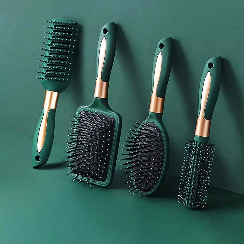 

1/3/4Pc Massage Oval Square Comb Hair BrushSet Anti Static Airbag Cushion Base Detangling Brush SPA Hairdressing Curling Styling