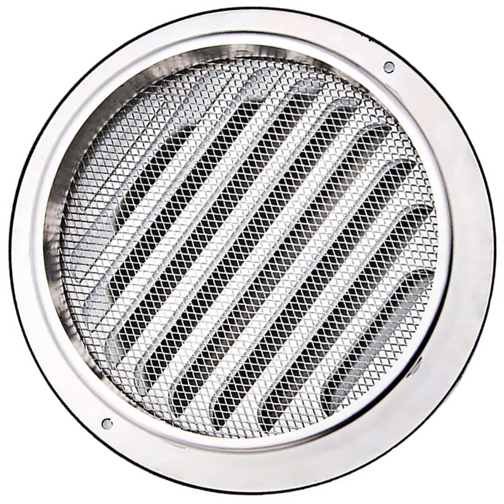 Stainless Steel Air Vent Protector Rainproof Louvered Round Hood Exhaust Vent Cover Dryer Chimney Cap Windproof Hood Ventilation