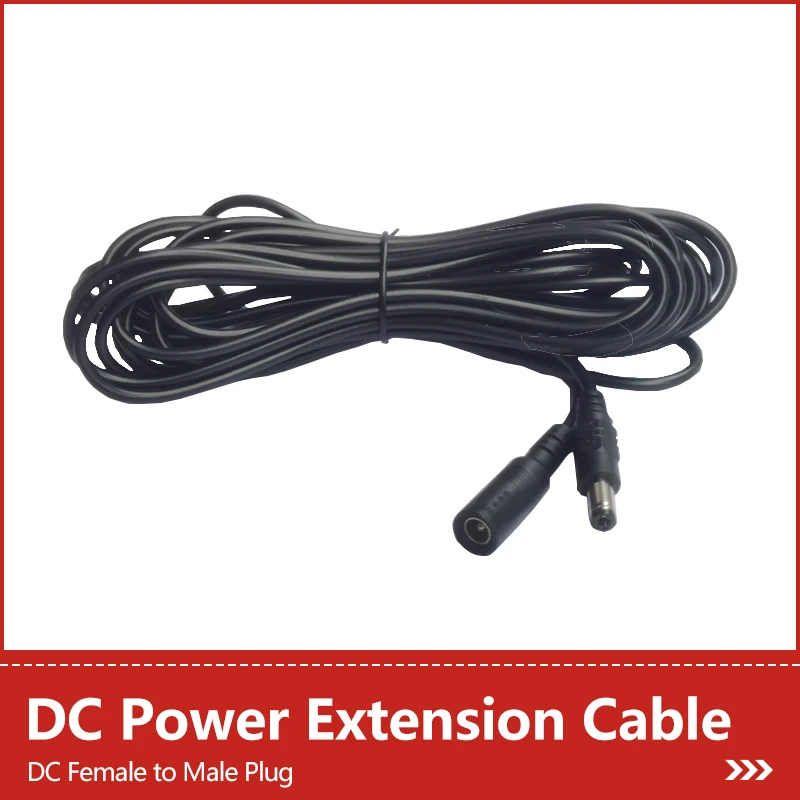 DC Power Extension Cable 12V 5.5x2.1mm Female to Male Plug for CCTV IP Surveillance Camera Power Adapter Extension Cord