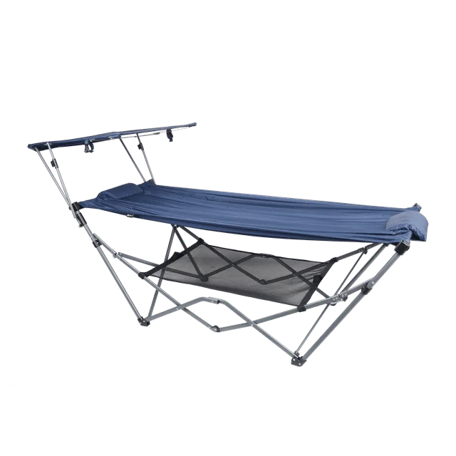 

Hammock with Canopy, 32"W x 72" L, Blue, 15lbs