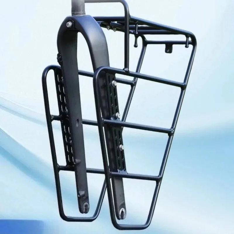 Aluminum Alloy Road Bike Front Rack Sturdy Durable Lightweight High Intensity Integrated Bicycle Panniers Bicycle Accessories