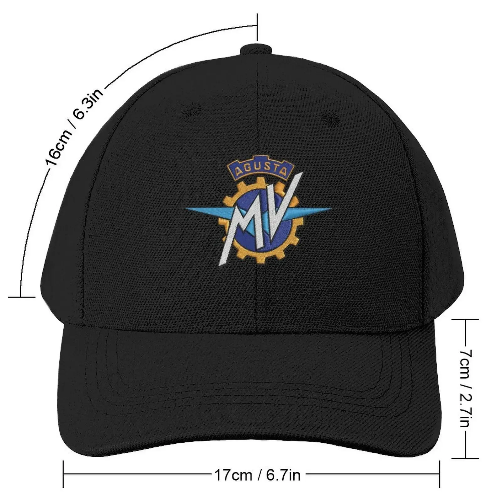 MV Agusta Embroidery Logo Baseball Cap Wild Ball Hat hard hat Men Hats Women's