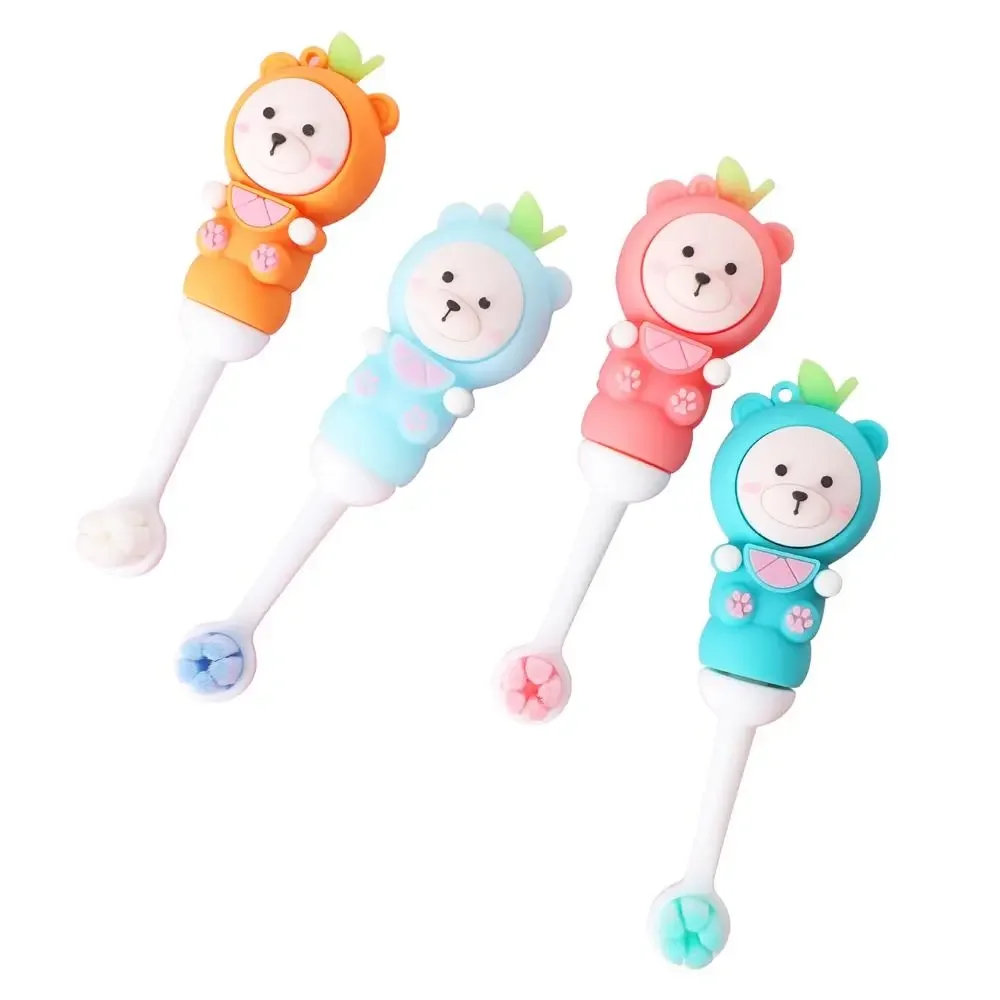 Soft Bristles Bear Food Grade Baby Care Product Children's Toothbrush Cleaning Toothbrush Silicone Toothbrush Kids Toothbrush