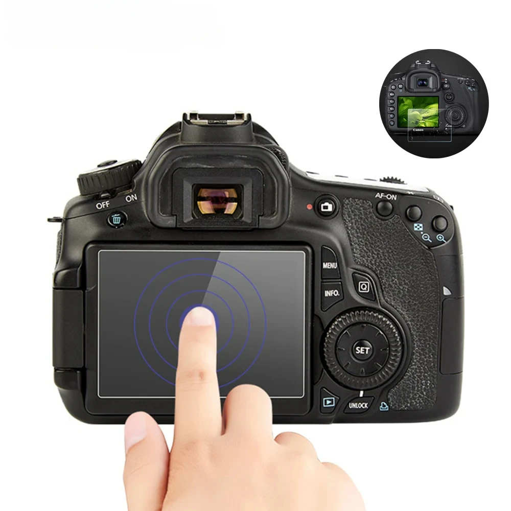 Защитная пленка для ЖК-камеры 9H из закаленного стекла для Canon EOS 100D 200D 1200D 1300D 1500D 5D 2 3 4 S SR 6D 60D 70D 80D Защитная пленка для ЖК-камеры 9H из закаленного стекла для Canon EOS 100D 200D 1200D 1300D 1500D 5D 2 3 4 S SR 6D 60D 70D 80D